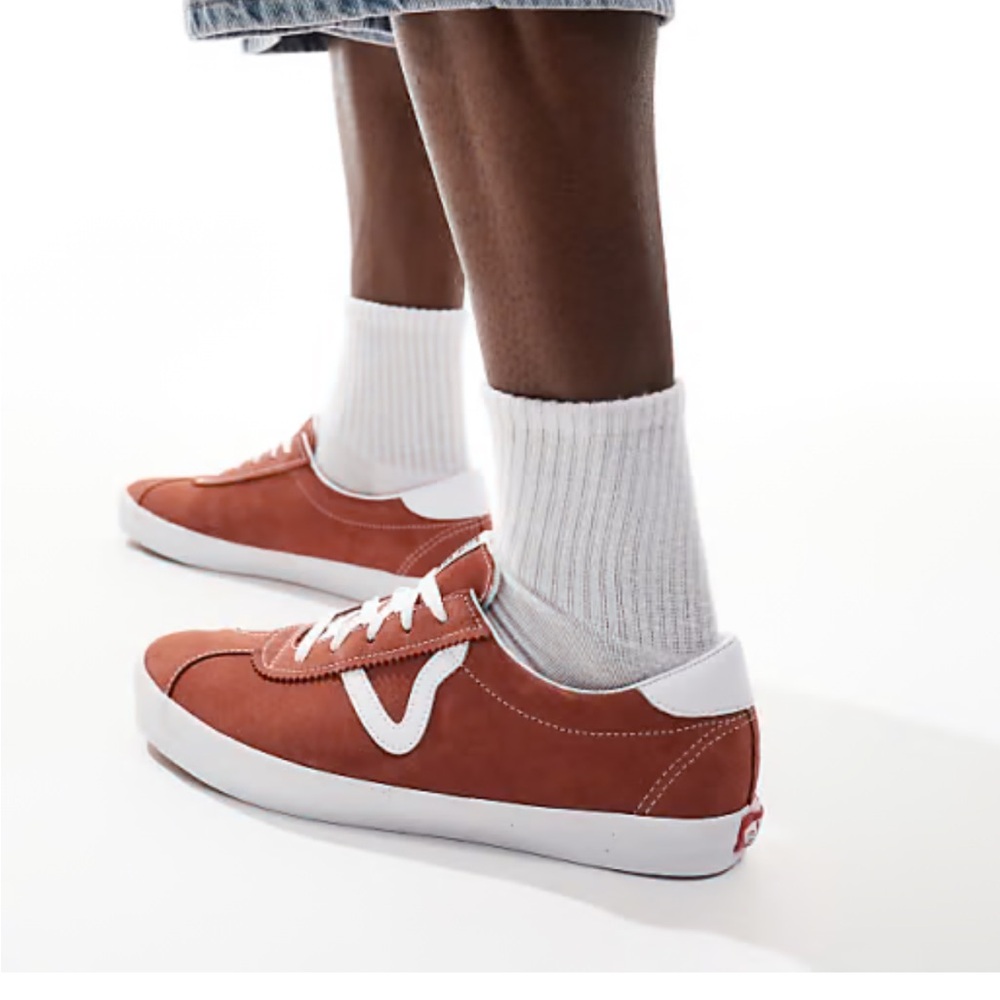 NEW Vans Sport Low Suede Sneakers Theory Auburn Burnt Orange Men's Retro Skate